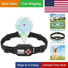 GPS Wireless Dog Fence, Electric Pet Fence System, Waterproof Collar, Beep Vi...