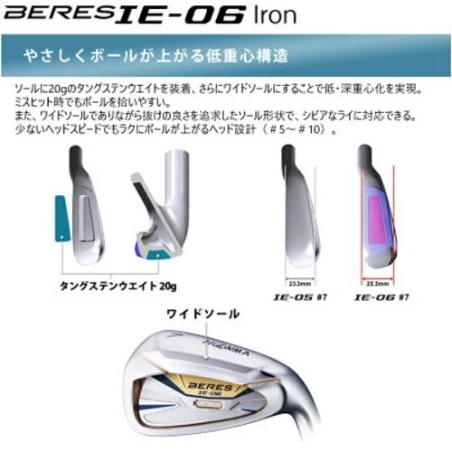 HONMA BERES IE-06 3-Star Single Iron 8-Iron 34° S-Flex ARMRQ X 43 Graphite - Image 4 of 4