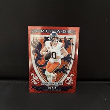 Bo Nix Red Plaid  Crusade Prizm -2025 Rookies And Stars #28 Broncos