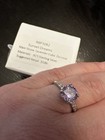Lavender Cubic Zirconia & .925 Sterling Silver Ring Sz 8 SR $186 — photo 6