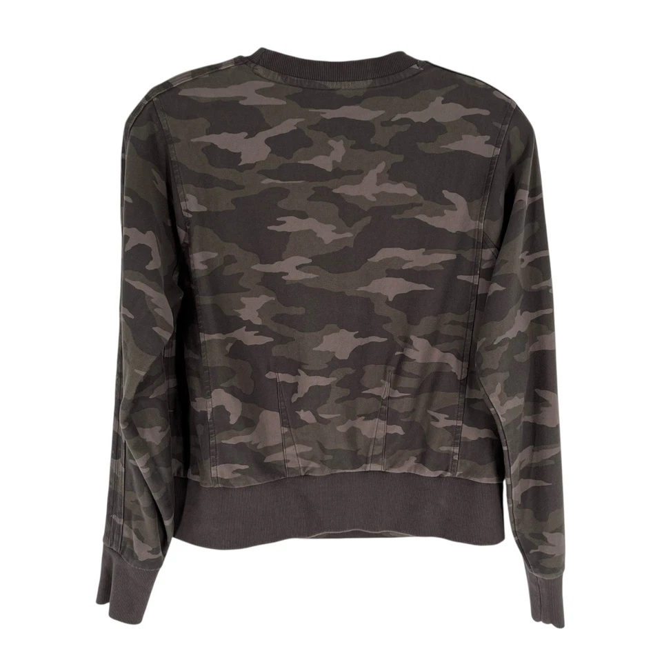 Athleta Farallon Sweatshirt Womens Size XS Camo Print Cropped Pullover - Image 4 of 4