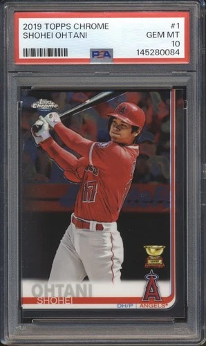 2019 Topps Chrome Baseball Shohei Ohtani #1 PSA 10 DODGERS GEM MINT