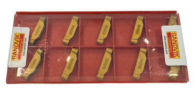 Sandvik Carbide Insert N123J2-0600-RM Grade 4225 Parting Off Inserts 10 Pack