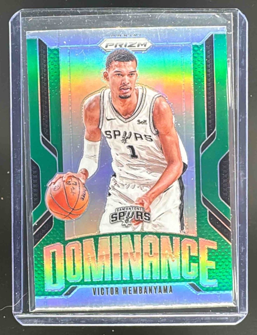EL.189 Victor Wembanyama 2024 Panini Prizm #7 Green Dominance
