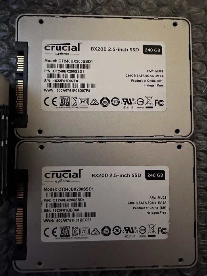 Unidad de estado sólido Crucial BX200 240 GB 2,5" Sata III (lote de 23) Foto 2 de 2