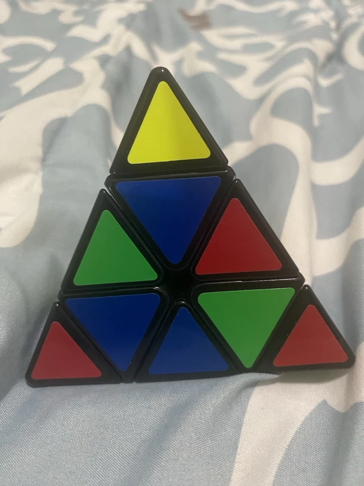 Rubiks Cube Triangle Pyramid Shape 4x4x4 Red Blue Green Yellow Strategy Game 🧊 - Image 2 of 4