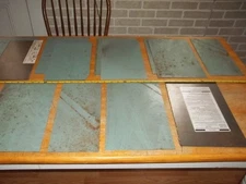 10.8 lbs. painted common steel sheet metal   '' USED ''  13 pcs. 20- 22 GA.