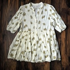 By The River Women Anthropologie Tiered Floral Mini Dress Size Medium M111 -29
