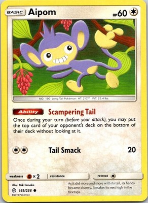 Aipom - 169/236 - Cosmic Eclipse - Regular 