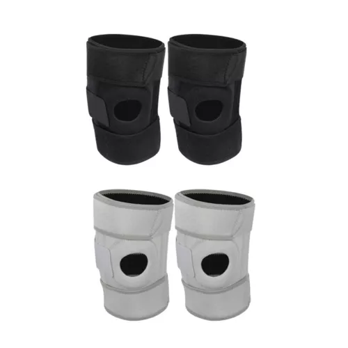 Knee Brace Compression Sleeve Joint Support Open Patella Stabilizer Wrap Straps - Picture 20 of 32