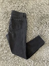 Women  s Ann Taylor Loft Jeans Super Skinny Black Stretch Size 10 P EUC 5045