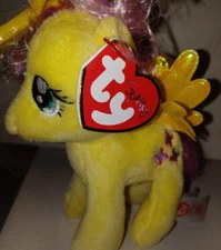 Ty Original Beanie Babies My Little Pony Fluttershy 5" Backpack Keychain
