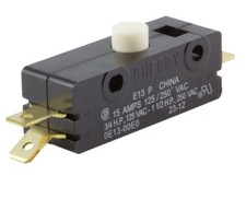 ZF Cherry Single Pole General Purpose Snap Action Switch, 15A, 125/250VAC