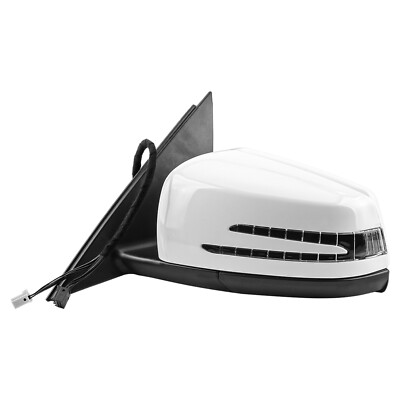 White Left Driver Side Mirror 2048103176 For 10-14 Mercedes-Benz  