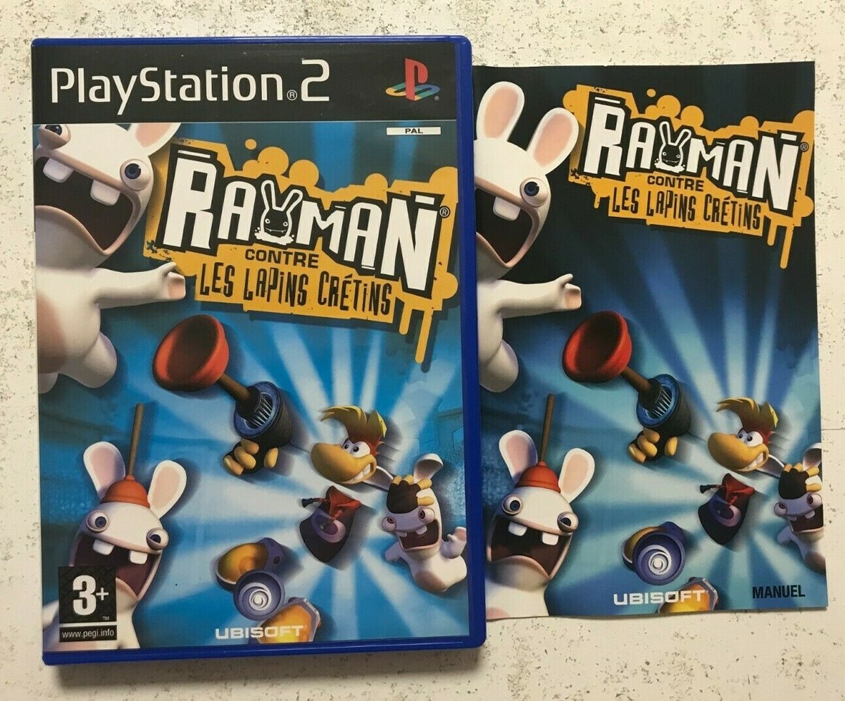 Sony PS2 – Rayman Contre Les Lapins Crétins (PAL, Complet, Bon état, Français)
