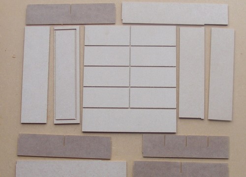 Dolls House Double Shelf Unit Flat Pack MDF Wooden Miniature Furniture tumdee - Picture 3 of 8