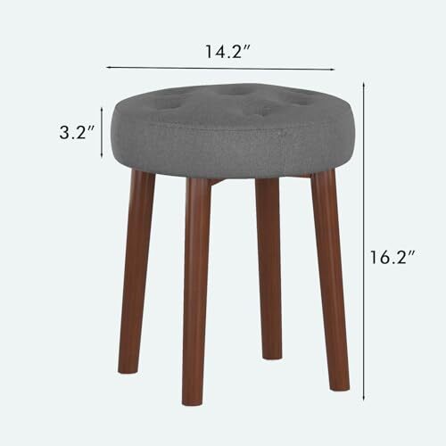 Vanity Stool, Round Makeup Vanity Stool Side Table, Vanity Chair Adult