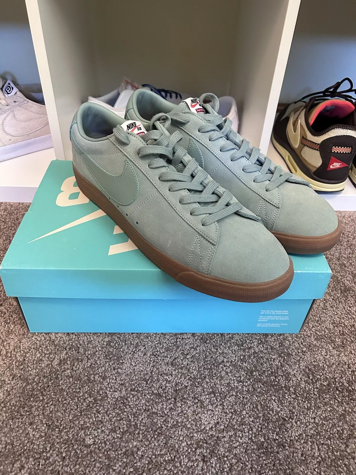 Taille 15   Nike Supreme x SB Blazer GT QS canon bas