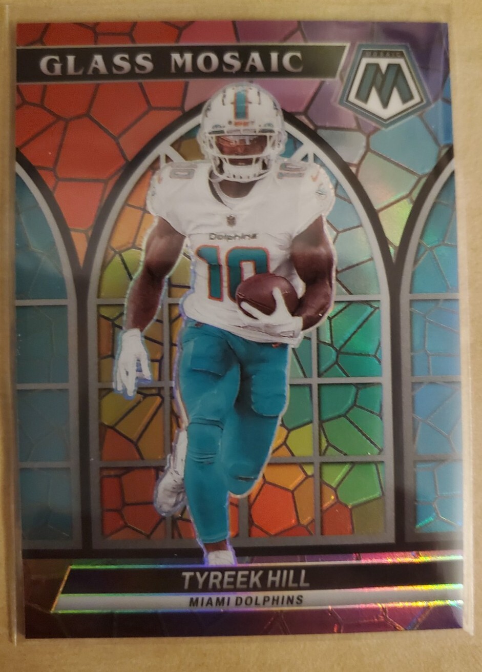 2022 Panini Mosaic Football Tyreek Hill Glass Mosaic GM-20 SSP Miami Dolphins