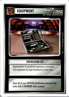 Star Trek Premiere 1E White Border WB CCG Card Engineering Kit