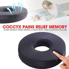 Donut Pillow Seat Cushion Coccyx Foam Pillow Hemorrhoid Tailbone CushioIIdB