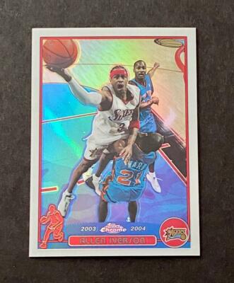 2003-04 Allen Iverson Topps Chrome Refractor #3 Basketball Card | eBay