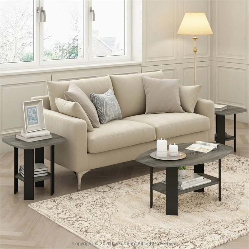 French oak grey coffee clearance table