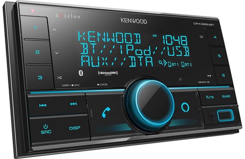 Kenwood DPX304MBT Double DIN In-Dash Digital Media Receiver With Bluetooth  Does Not Play CDs Mechless Car Stereo Receiver Amazon Alexa Ready Black-821474