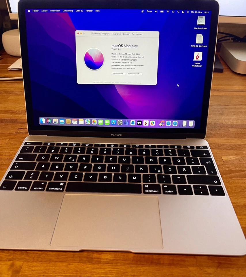 Apple MacBook 12 1.2 GHz Intel Core M 8GB RAM 512GB SSD - Bild 2 von 2