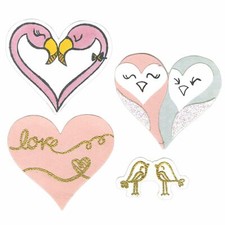 Sizzix Framelits Die Set With Stamps 661855 Bird Love Hearts Wedding