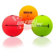 12 Volvik Vivid Matte Mix AAAA Near Mint Used Golf Balls - FREE Shipping