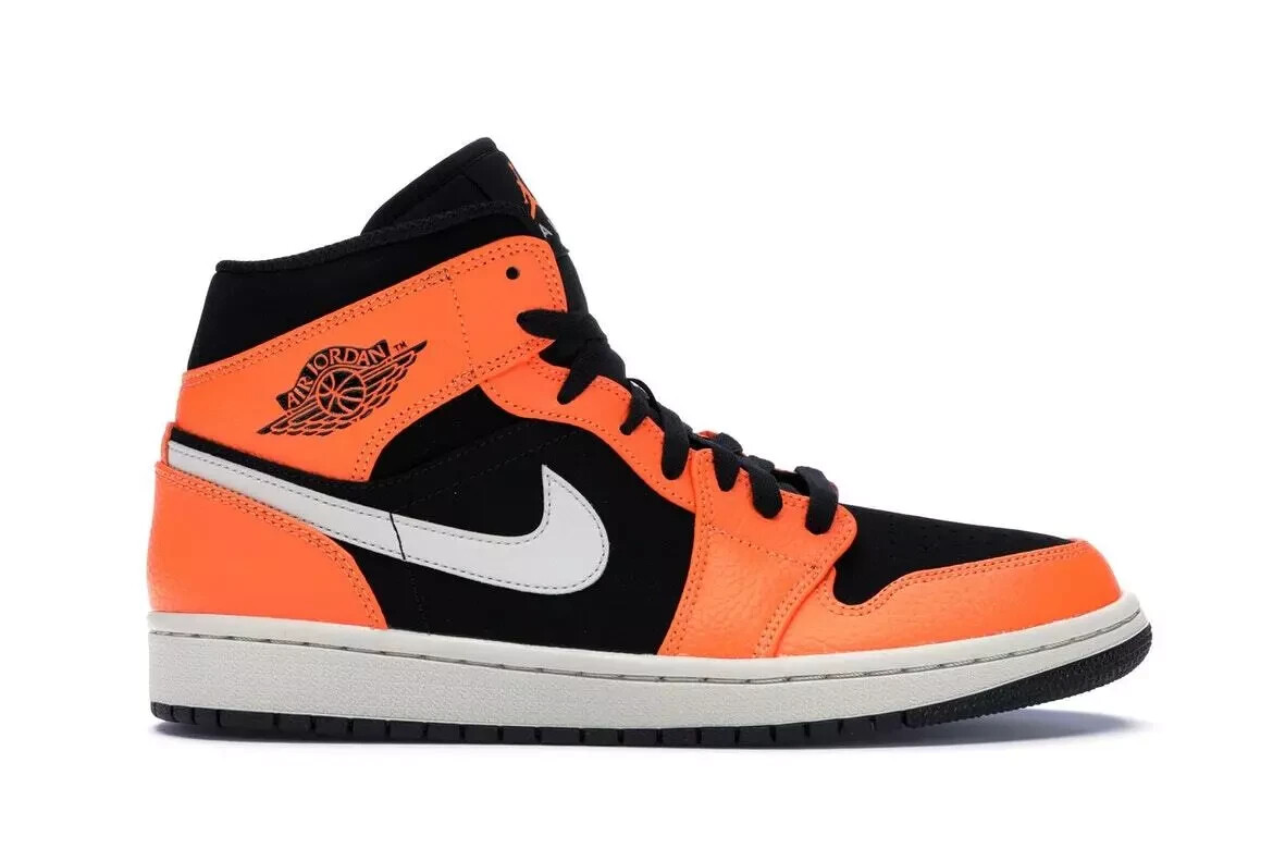 Size 9 - Air Jordan 1 Mid Black Cone | eBay