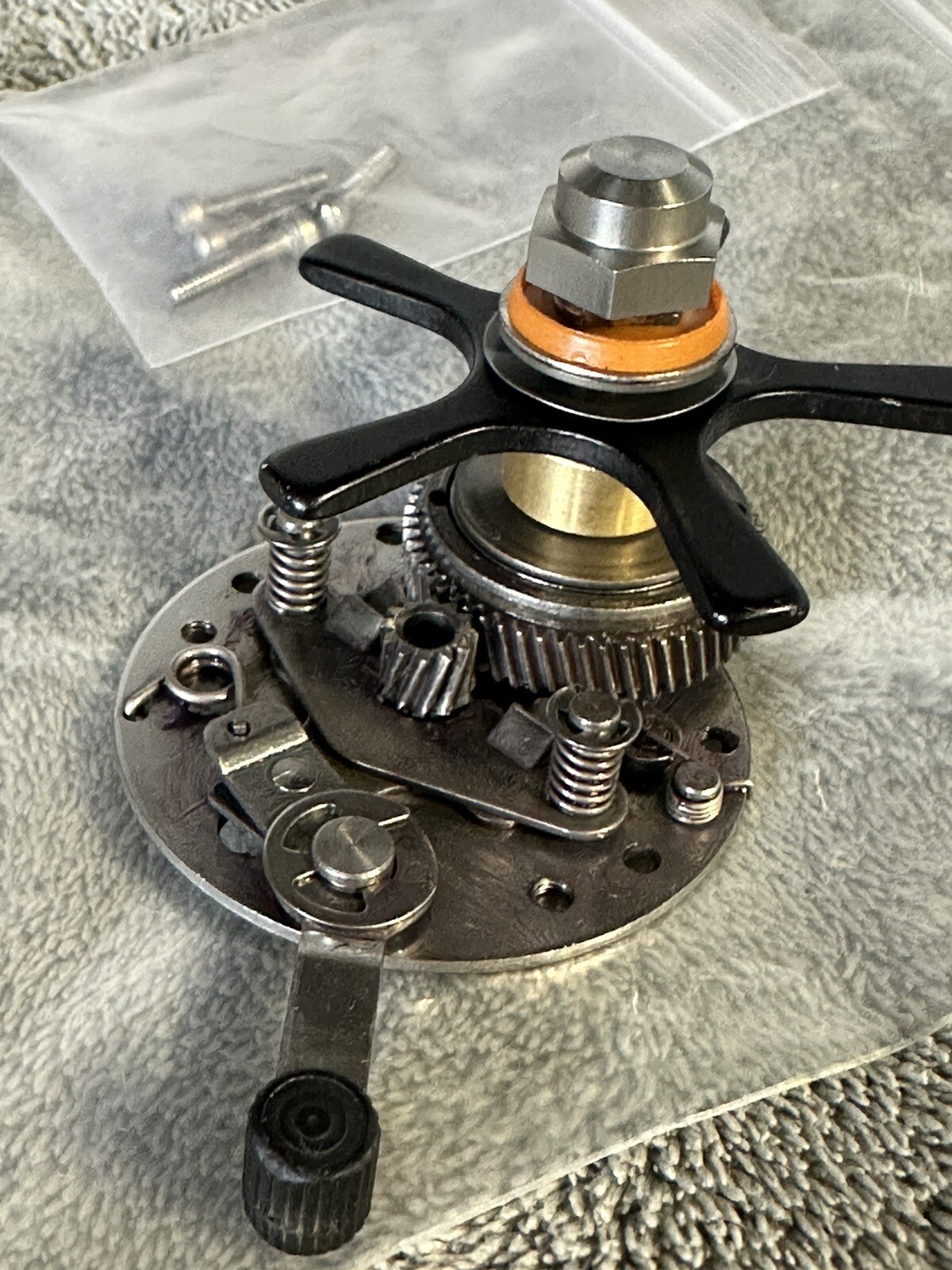 NEWELL 200-300-400 Complete Bridge Ready To Fish. Rare Orange Washer.
