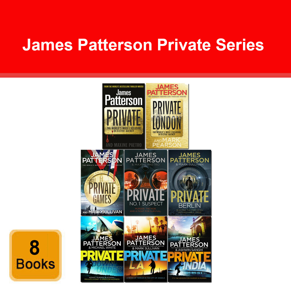 James Patterson Private Series 1 - 8 Books Collection Set Pack Private London