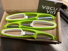 Vacu Vin Peeler Set Vegetable - 3 Peelers & Holders CASE OF 32 SETS (96 PEELERS)