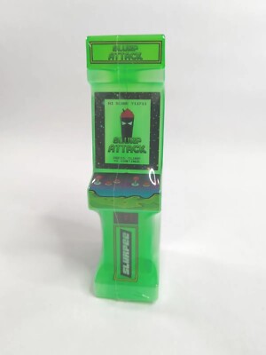 Neon Green Slurpee 7 Eleven Slurp Attack Arcade Video Game Shaped Cup 7/11