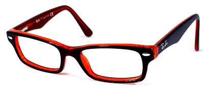 RAY-BAN JR RB1530 3664 Red Brown/Orange Eyeglasses Frame 46-16-125