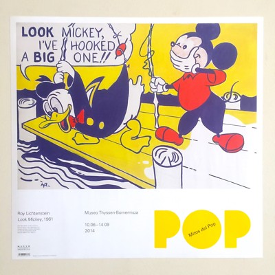 ROY LICHTENSTEIN MUSEO THYSSEN LITHO PRINT EXBITION POSTER 