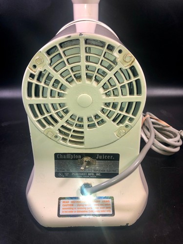 Vintage Champion Juicer Model G5-NG-853S w/Attachments Tested USA - Picture 6 of 10