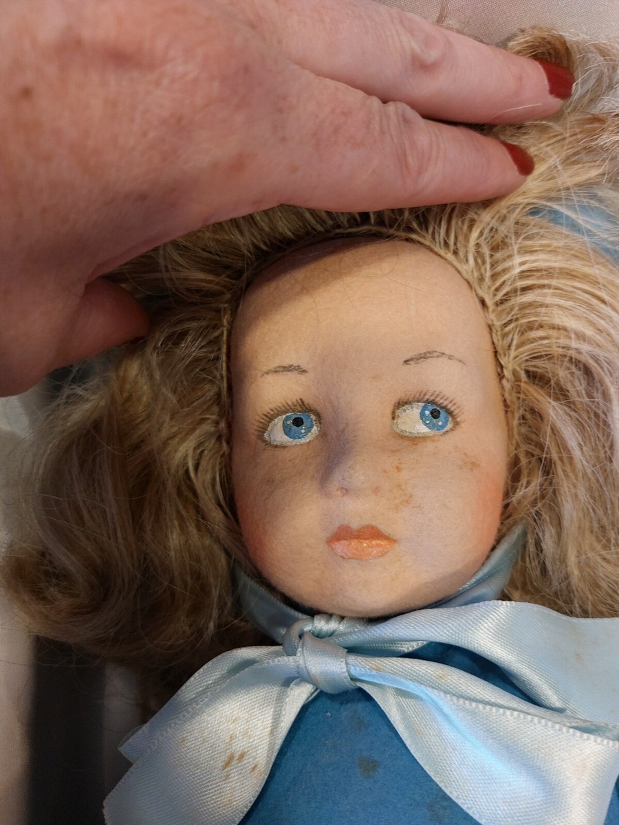 Poupée Ancienne Lenci En Feutrine - 48 Cm - Dans Son Coffret - Italie
