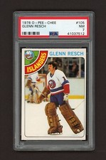 1978-79 O-PEE-CHEE # 105  GLENN RESCH   PSA 7