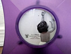 Aaron Brothers 3X3 Circle Girl's Diamond Picture Frame 1993 Purple W/Stand Used — photo 7