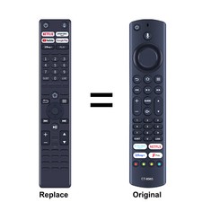 New CT-8565 Replace Remote Control For Toshiba Fire TV 65UF3D53DB without Voice