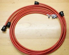 McCormick-Deering Farmall F12 F14 Red Cloth Copper Spark Plug Wire Set IH IHC