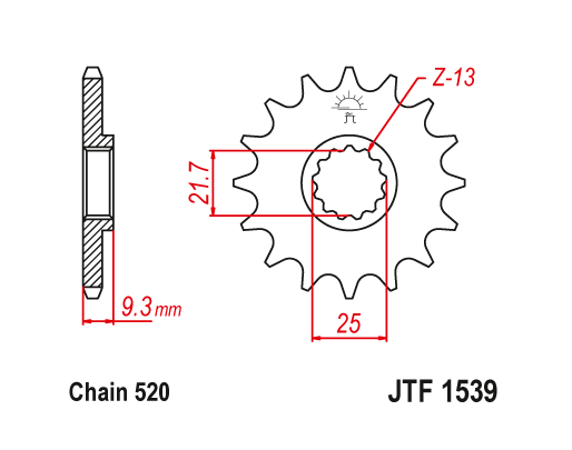 Klx 300 Sprocket JT Front Sprocket 12 Tooth – Fits Kawasaki KLX140 - Foto 11