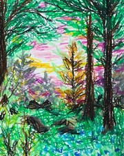 Drawing in Oil Pastel