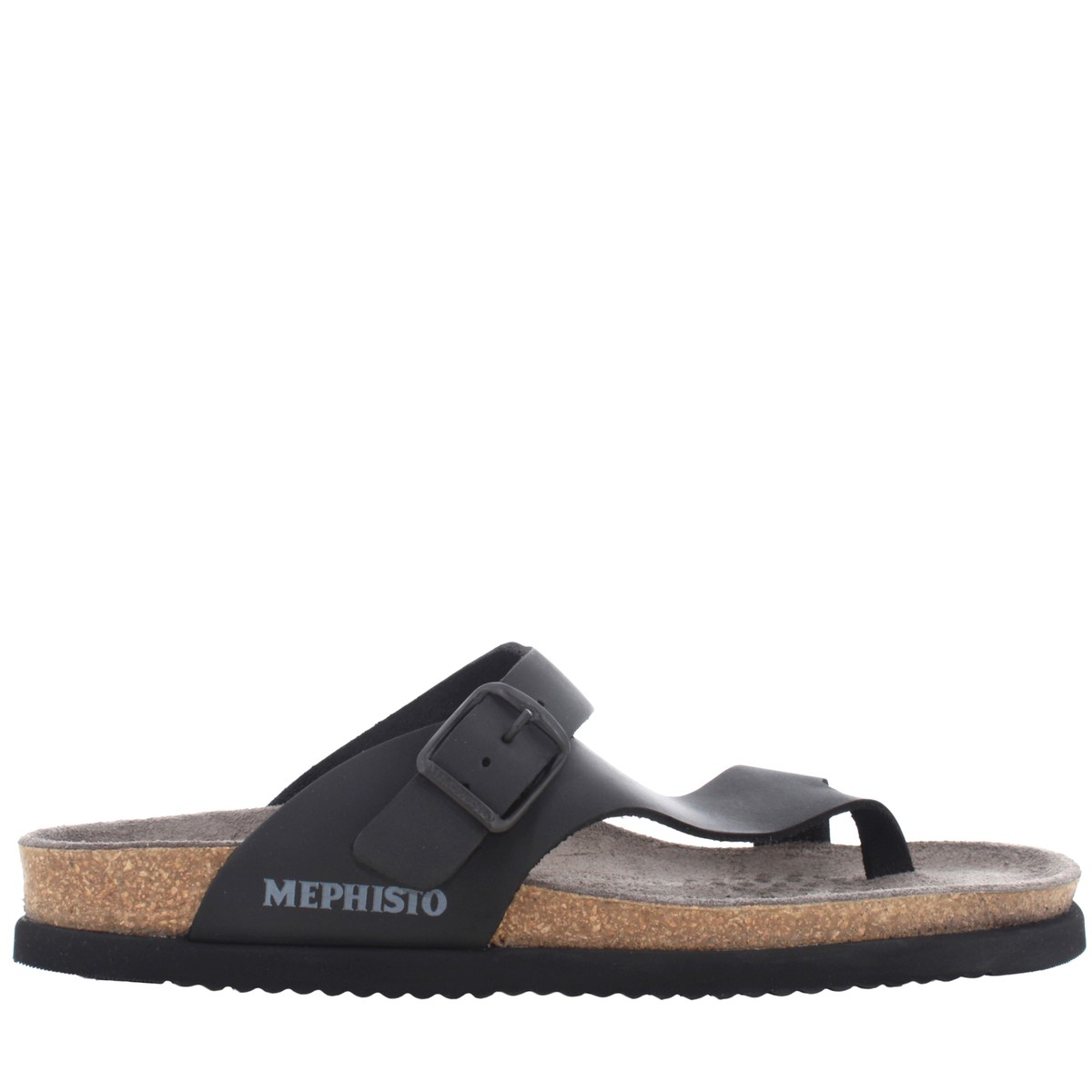 Mephisto P24u NIELS BLACK men's flip flops UK
