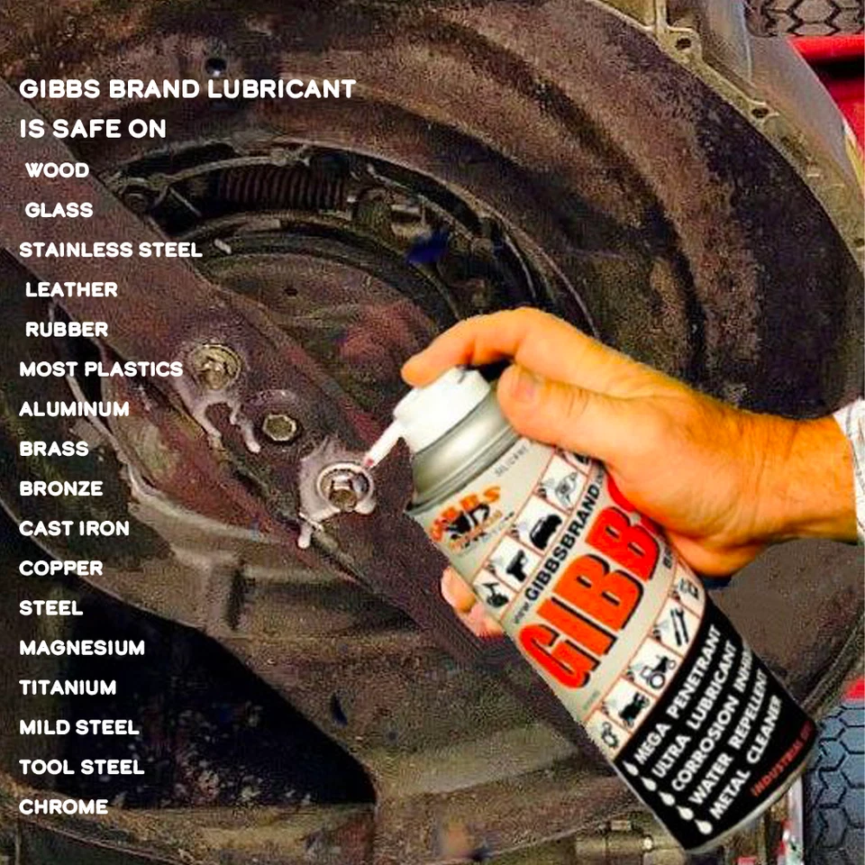 Lubricante marca Gibbs, aceite penetrante (paquete de 2) con toalla de microfibra 14" x 14" Foto 4 de 4