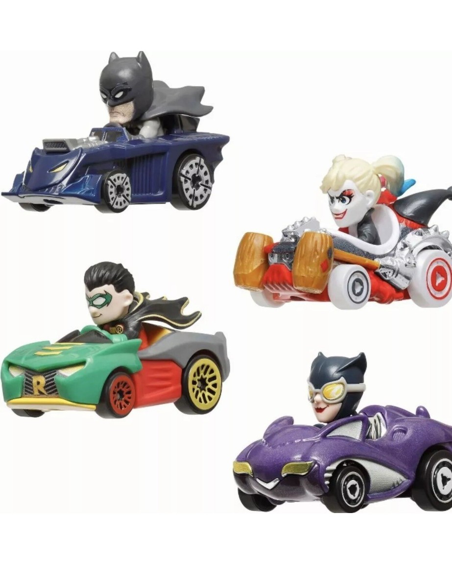 Hot Wheels Racer Verse 2024 Batman 4 Pack Harley Quinn CatWoman