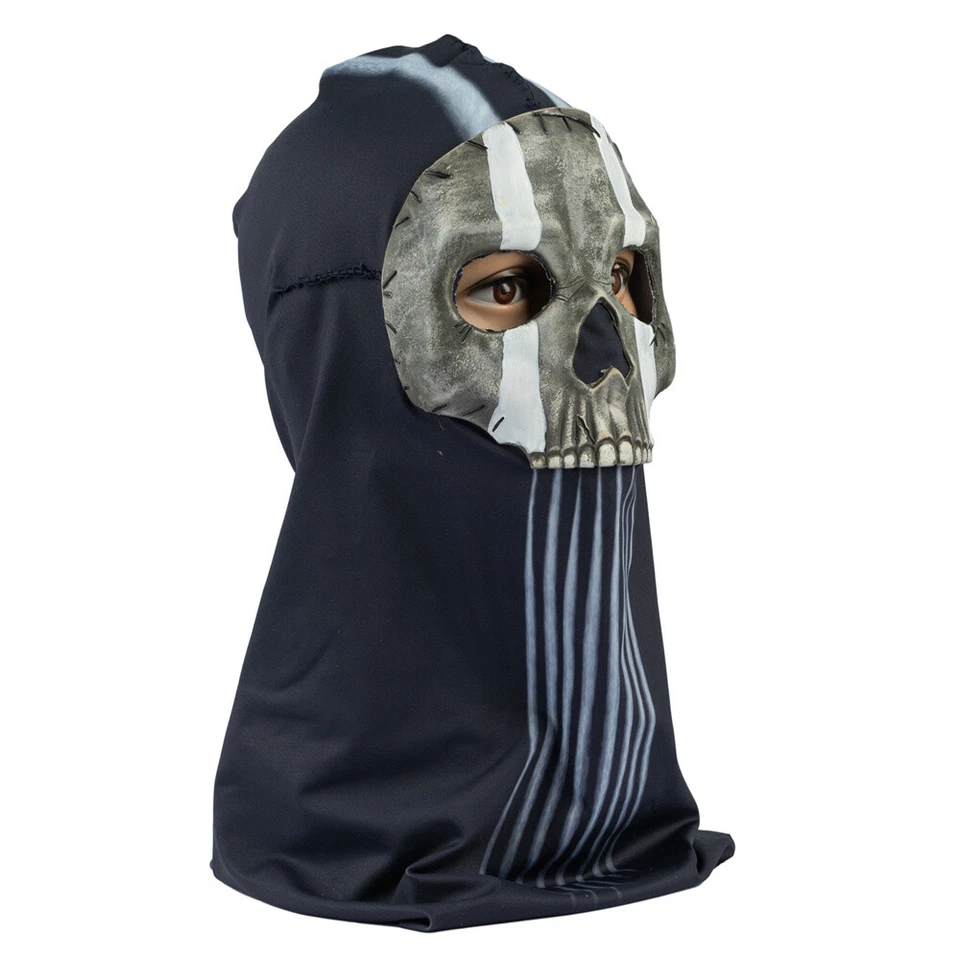 Xcoser Call of Duty Warzone 2 Skull Ghost Mask Balaclava Cosplay Props Halloween - Image 4 of 4
